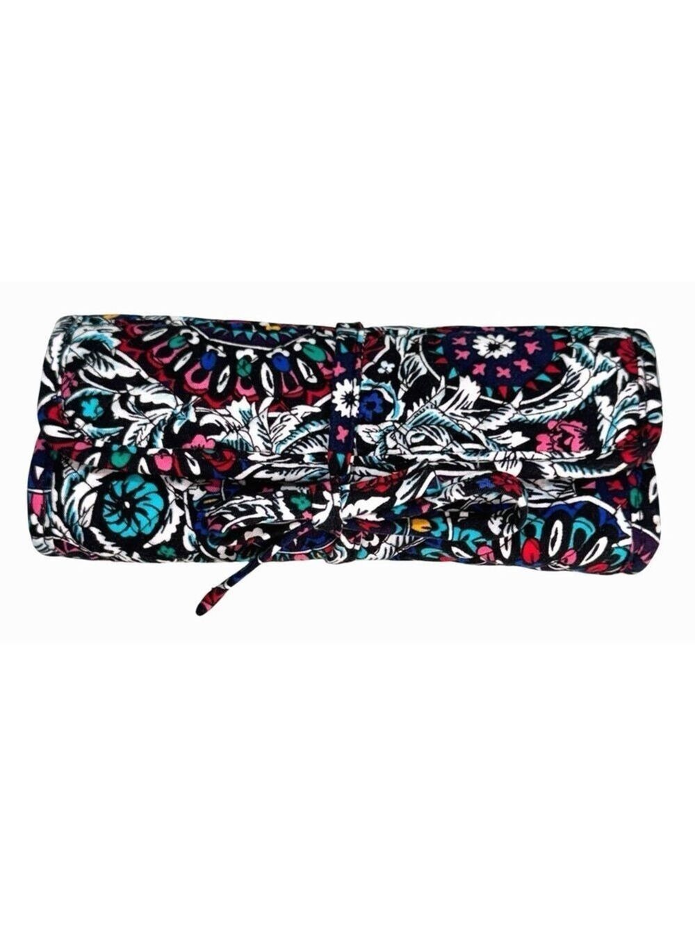 Vera Bradley Makeup Brush Travel Organizer Pouch Stained Glass Medallion EXC